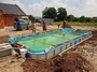 Foto přípravy pro bazén - stavební práce Grasev